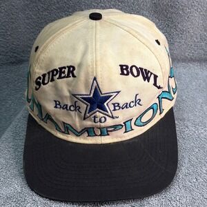 Vintage 1994 Dallas Cowboys Super Bowl XXVIII Logo 7 Snapback Hat Champions